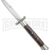 AGA Campolin 13" Stiletto Swinguard Cocobolo Wood Automatic Knife - Bayonet -AKC Knife Shop AGA Campolin 13in Swingaurd Auto Cocobolo Satin Bayo BHQ 77551 jr large