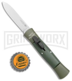 AKC 007 Concord NATO Military OD Green OTF Automatic Knife - Satin Flat -AKC Knife Shop AKC 007 Concord NATO Military OTF Auto OD Green Satin Flat BHQ 173565 jr bottlecap large