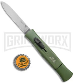 AKC 077 Concord NATO Military Green OTF Automatic Knife - Satin Plain -AKC Knife Shop AKC 077 Concord OTF Auto NATO Military Green Satin Flat BHQ 179232 jr bottlecap large