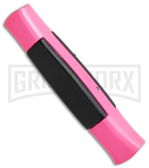 AKC 077 Concord Hot Pink OTF Automatic Knife - Flat Satin Plain -AKC Knife Shop AKC 077 Concord OTF Hot Pink BHQ 72005 jr side large