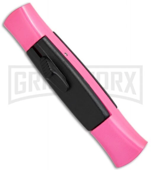 AKC 077 Concord Hot Pink OTF Automatic Knife - Flat Satin Plain -AKC Knife Shop AKC 077 Concord OTF Hot Pink BHQ 72005 jr spine large