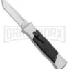 AKC 777 Blackfinger Brushed Aluminum OTF Automatic Knife - SW Tanto -AKC Knife Shop AKC 777 Blackfinger Tanto OTF Auto Brushed Aluminum SW BHQ 87412 jr 2 large