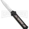 AKC F-16 Diamondback D/A OTF Automatic Knife - Bayo Satin Plain -AKC Knife Shop AKC F 16 DA Bayo OTF Auto Diamondback Satin BHQ 131609 jr large