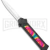 AKC F-16 Tie Dye D/A OTF Automatic Knife - Bayo Satin Plain -AKC Knife Shop AKC F 16 DA Bayo OTF Tie Dye Satin BHQ 143649 jr large