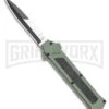 AKC F-16 OD Green D/A OTF Automatic Knife - Bayo Two TonePlain -AKC Knife Shop AKC F 16 OD Green D A OTF Automatic Knife Bayo Two TonePlain GX 35588 LS large