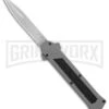 AKC F-16 Gray D/A OTF Automatic Knife - Bayo Satin Plain -AKC Knife Shop AKC F16 DA Bayo Satin Plain BP 25691 er large