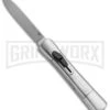 AKC Concord Polished OTF Automatic Knife - Satin Plain -AKC Knife Shop AKC OTF Concord Silver Dagger BHQ 52365 jr large