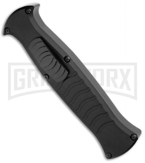 AKC X-treme EVO Black OTF Automatic Knife W/ Pocket Clip - Black Plain -AKC Knife Shop AKC X treme EVO OTF Auto Black Black BHQ 105415 jr spine large 1