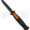 AKC X-treme EVO Black / Orange Slide OTF Automatic Knife - Black Plain -AKC Knife Shop AKC X treme EVO OTF Auto Black Orange Slide Black BHQ 114335 jr large