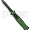 AKC X-treme EVO Green OTF Automatic Knife - Dagger Black Plain -AKC Knife Shop AKC X treme EVO OTF Auto Dagger Green Black GX 37364 jr large