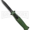 AKC X-treme EVO Green OTF Automatic Knife - Black Plain -AKC Knife Shop AKC X treme EVO OTF Auto Green Black BHQ 105414 jr 2 large