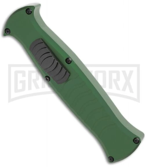 AKC X-treme EVO Green OTF Automatic Knife - Satin Plain -AKC Knife Shop AKC X treme EVO OTF Auto Green Satin BHQ 105417 jr spine large