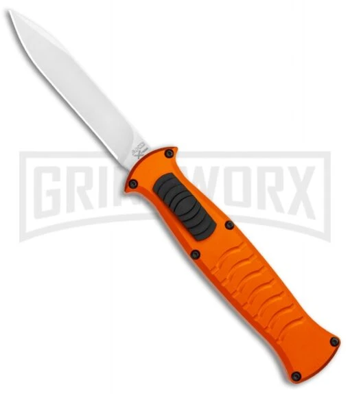 AKC X-treme EVO Orange OTF Automatic Knife - Satin Plain -AKC Knife Shop AKC X treme EVO OTF Auto Orange Satin BHQ 114657 jr large