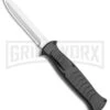 AKC X-treme EVO Black OTF Automatic Knife - Satin Plain Dagger -AKC Knife Shop AKC X treme EVO OTF Automatic Knife Black 3.5 Satin Dagger BHQ 119723 LS large