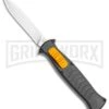 AKC X-treme EVO Black / Orange Slide OTF Automatic Knife - Satin Plain -AKC Knife Shop AKC X treme EVO OTF Automatic Knife Black Orange Slide 3.5in Satin BHQ 114879 LS large