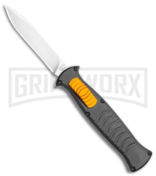 AKC X-treme EVO Black / Orange Slide OTF Automatic Knife - Satin Plain -AKC Knife Shop AKC X treme EVO OTF Automatic Knife Black Orange Slide 3.5in Satin BHQ 114879 LS large