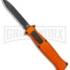 AKC X-treme EVO Orange OTF Automatic Knife - Black Plain -AKC Knife Shop AKC X treme Evo Auto Orange Black BHQ 105416 jr large