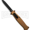 AKC X-treme EVO Gold OTF Automatic Knife - Black Plain Spear Point -AKC Knife Shop AKC Xtreme EVO Gold Automatic Knife Black Plain GX 41624 hd large