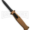 AKC X-treme EVO Gold OTF Automatic Knife - Black Plain Dagger -AKC Knife Shop AKC Xtreme EVO Gold OTF Automatic Knife Black Plain Dagger GX 41625 hd large