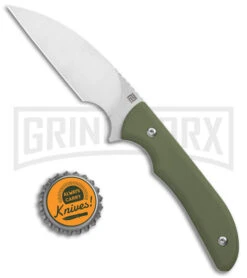 Artisan Cutlery Green G-10 Sea Snake Fixed Blade Knife - Satin Plain -AKC Knife Shop Artisan Sea Snake OD Green G 10 SW 1842B GN BHQ 119565 jr bottlecap large