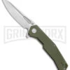 Artisan Cutlery Zumwalt Textured Green G-10 Folding Knife - Satin Plain -AKC Knife Shop Artisan Zumwalt FL Textured Green G 10 Satin ATZ1808PGNF BHQ 87224 jr large