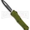 Atomic Defender Large OTF Automatic Knife OD Green - Two Tone Dagger -AKC Knife Shop Atomic Defender Dagger OD Green OTF Auto TT GX 36259 jr large