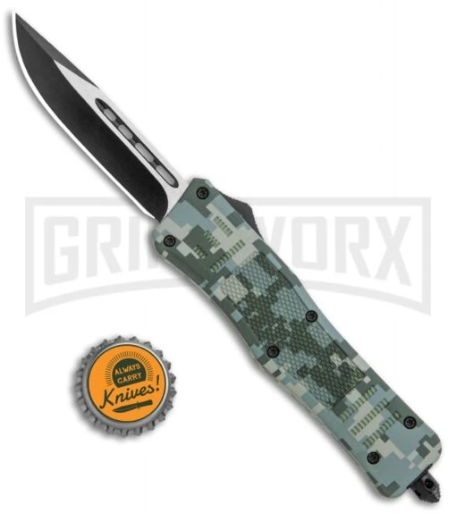 Atomic Defender Medium OTF Automatic Knife Digi Camo - Drop Point Two Tone -AKC Knife Shop Atomic Defender Medium CP Digi Camo TT GX 36260 jr bottlecap large