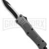 Atomic Defender Mini OTF Automatic Knife Gray - Two Tone Recurve -AKC Knife Shop Atomic Defender Mini OTF Automatic Knife Gray Two Tone Recurve GX 38809 td large