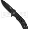 Bear Edge Brisk 1.0 Black Folding Knife - Black Plain -AKC Knife Shop Bear Edge Brisk Black Black 61511 BHQ 68030 jr large