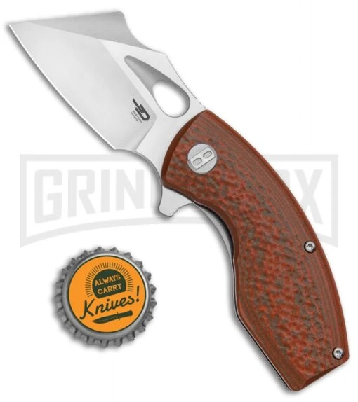 Bestech Knives Lizard Flipper Knife Natural Green/Orange G-10 - Satin Plain -AKC Knife Shop Bestech Knives Lizard Green Orange G 10 Satin BG39B BHQ 124917 jr bottlecap large