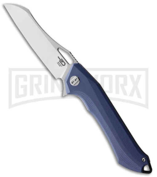 Bestech Knives Gray G-10 Platypus Folding Knife - Satin Plain -AKC Knife Shop Bestech Knives Platypus LL gray g 10 d2 BHQ 116668 jr large