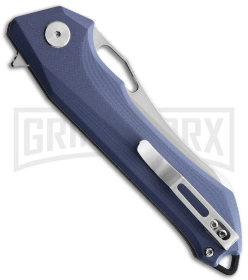 Bestech Knives Gray G-10 Platypus Folding Knife - Satin Plain -AKC Knife Shop Bestech Knives Platypus LL gray g 10 d2 BHQ 116668 jr side large