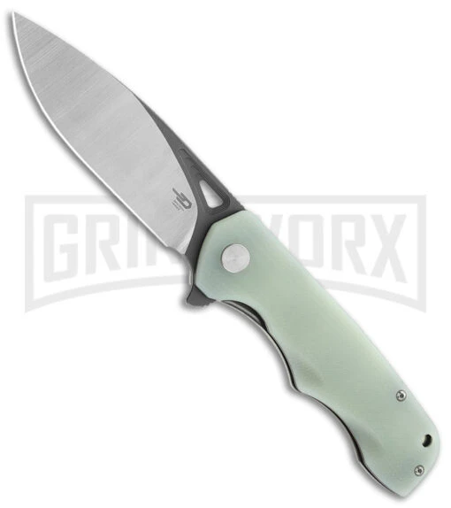 Bestech Knives Jade G-10 Airstream Knife - Liner Lock Two-Tone D2 -AKC Knife Shop Bestech Knives Rockface LL Jade TT Satin BHQ 161509 jr large