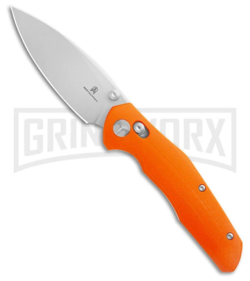 Bestech Knives Bestechman Ronan Orange G-10 Bar Lock Knife - Satin Plain -AKC Knife Shop Bestech Knives Ronan Barlock Orange BHQ 182023 kc large