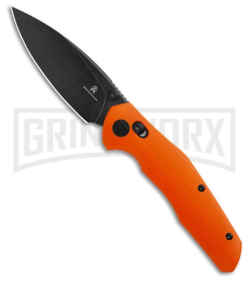 Bestech Knives Bestechman Ronan Orange G-10 Bar Lock Knife - Black Plain -AKC Knife Shop Bestech Knives Ronan Barlock Orange PVD BHQ 182026 kc large