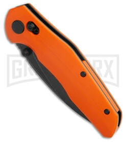 Bestech Knives Bestechman Ronan Orange G-10 Bar Lock Knife - Black Plain -AKC Knife Shop Bestech Knives Ronan Barlock Orange PVD BHQ 182026 spine kc large