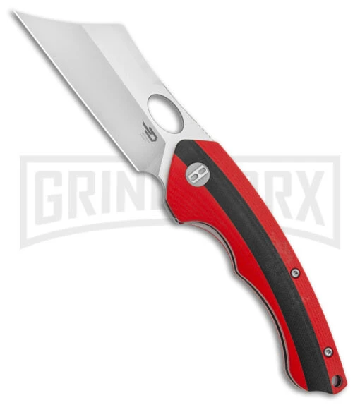 Bestech Knives Skirmish Red/Black G-10 Folding Knife - Satin Plain -AKC Knife Shop Bestech Knives Skirmish LL Red Black G 10 Satin BHQ 173974 jr large