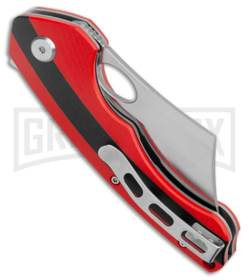 Bestech Knives Skirmish Red/Black G-10 Folding Knife - Satin Plain -AKC Knife Shop Bestech Knives Skirmish LL Red Black G 10 Satin BHQ 173974 jr side large