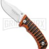 Boker BF-131 Fox Orange/Black Liner Lock Knife - Satin Plain -AKC Knife Shop Boker BF 131 Orange Black Fox Folder 01FX035 BHQ 117275 jr large