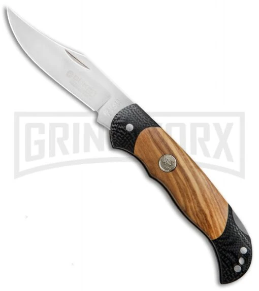 Boker Boy Scout 112410 Olive Wood/G-10 Pocket Knife -AKC Knife Shop Boker Boy Scout Pocket Knife Olive Wood G 10 112410 BHQ 67925 jr large