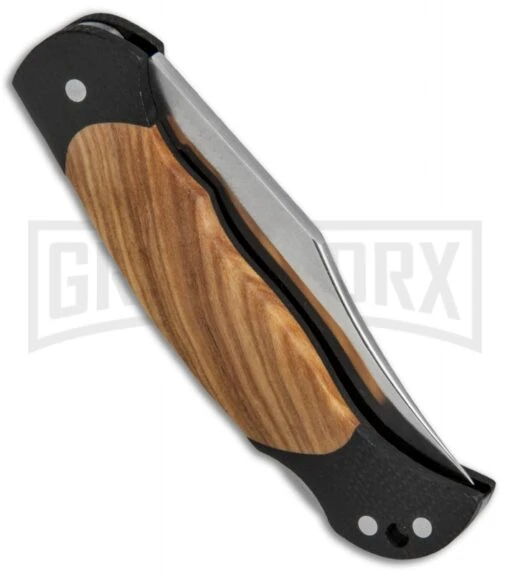 Boker Boy Scout 112410 Olive Wood/G-10 Pocket Knife -AKC Knife Shop Boker Boy Scout Pocket Knife Olive Wood G 10 112410 BHQ 67925 jr side large