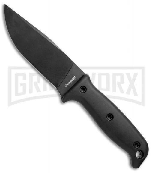 Boker Magnum 02GL709 NG Camp Fixed Blade Knife - Black Plain -AKC Knife Shop Boker Magnum Camp NG Black 02GL709 BHQ 49546 jr large