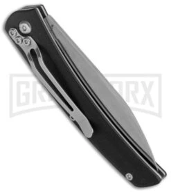 Boker Magnum Long Lead EDC Slip Joint Knife - Satin Plain -AKC Knife Shop Boker Magnum LL EDC SJ Black G 10 Satin 01SC080 BHQ 120664 jr side large