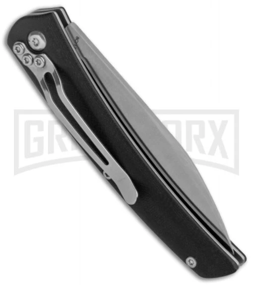 Boker Magnum Long Lead EDC Slip Joint Knife - Satin Plain -AKC Knife Shop Boker Magnum LL EDC SJ Black G 10 Satin 01SC080 BHQ 120664 jr side large