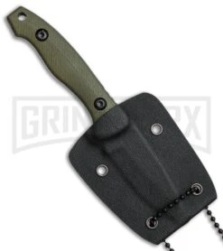 Boker Magnum Lil Friend OD Green G-10 Fixed Blade Knife - Black SW -AKC Knife Shop Boker Magnum Lil Friend Drop BHQ 80830 er sheath large