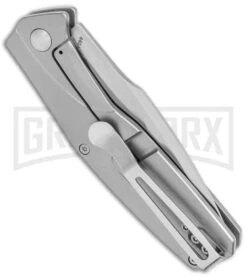 Boker Magnum The Milled One Steel Folding Knife - Satin Plain -AKC Knife Shop Boker Magnum The Milled One FL Satin BHQ 136007 jr side large