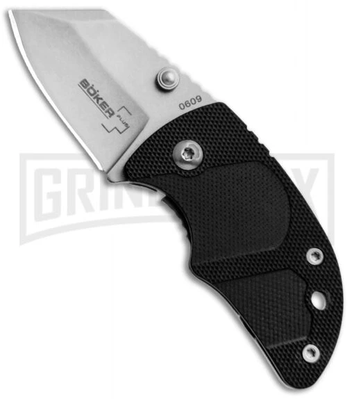 Boker Plus DW-2 Black Zytel Folding Knife - Stonewash Plain -AKC Knife Shop Boker Plus DW 2 Black Zytel 01BO574 BHQ 49514 jr large