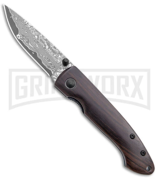 Boker Plus Damascus Gent II Liner Lock Knife (2.75" Damascus) 01BO102DAM -AKC Knife Shop Boker Plus Damascus Gent II LL Wood Damascus 01BO102DAM BHQ 40450 jr large