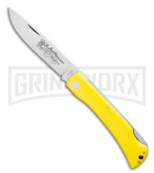 Boker Plus Rangebuster 2.0 Lockback Folding Knife Yellow - Satin Plain -AKC Knife Shop Boker Plus Justin Rangebuster 2.0 Lockback Knife Yellow 3.5 Satin 01BO172JU BHQ 125058 LS large