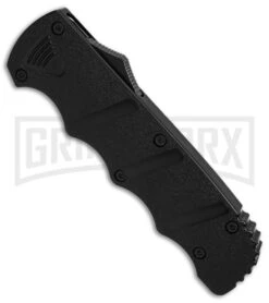 Boker Kalashnikov Black Aluminum OTF Automatic Knife - Dagger Black SW Plain -AKC Knife Shop Boker Plus Kalashinov Dagger OTF Automatic Knife Black Aluminium 3in Black SW BHQ 126000 td spine large